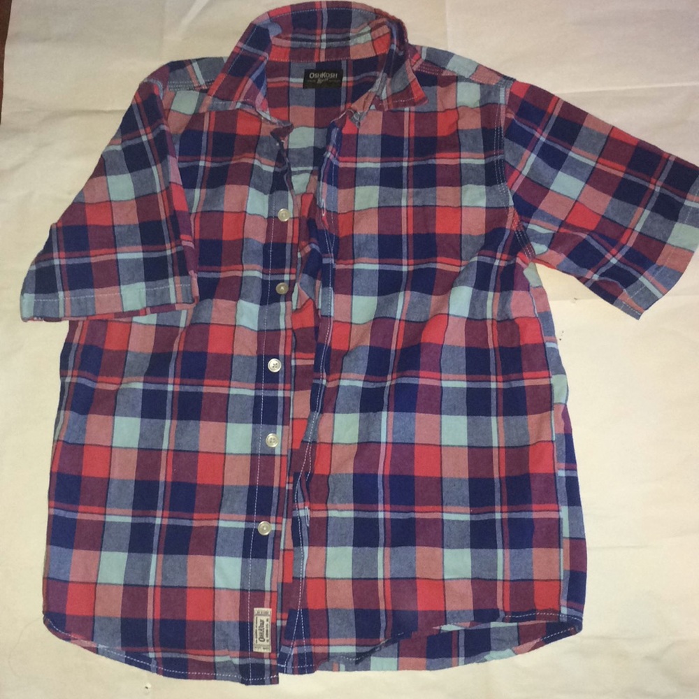 Plaid boy shirt for age 12